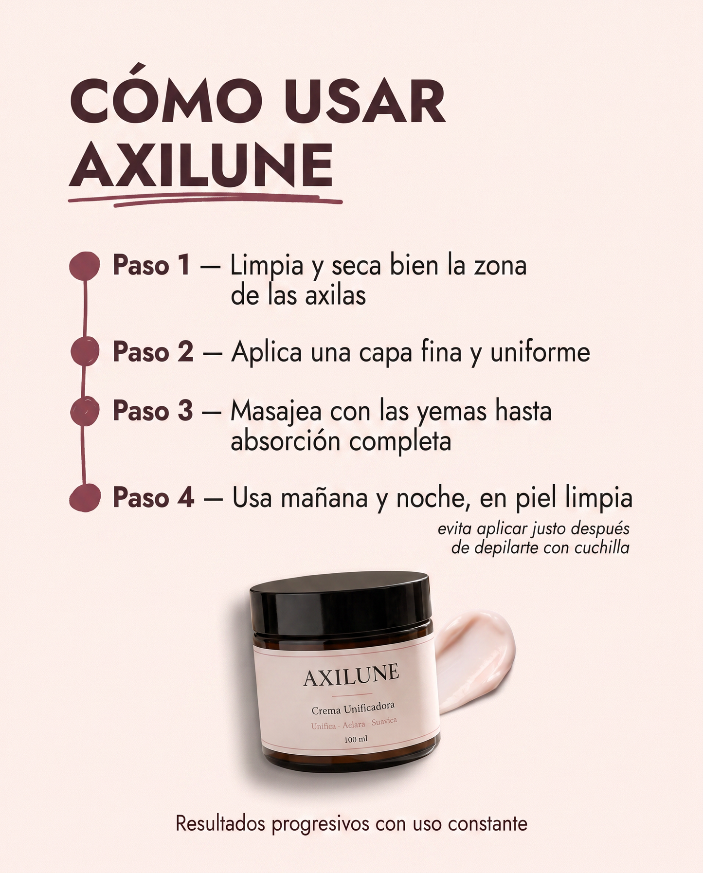 Crema unificadora para zonas oscuras