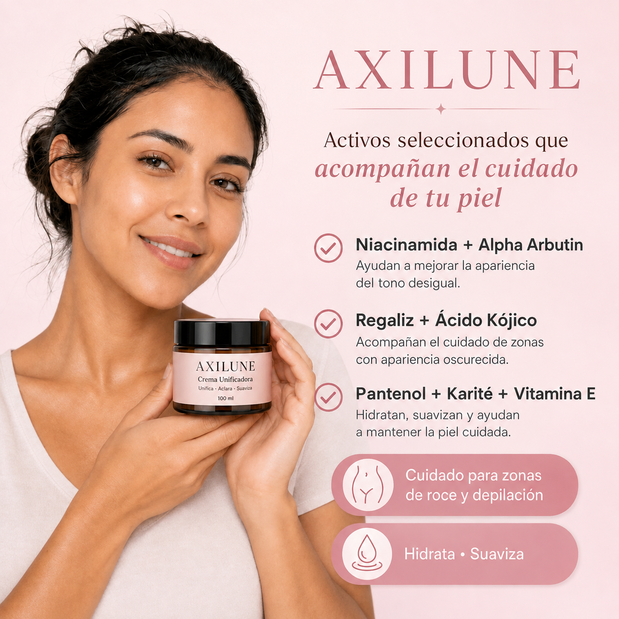 Crema unificadora para zonas oscuras